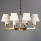 Vintage Gold Colonial Chandelier  with Adjustable Chain
