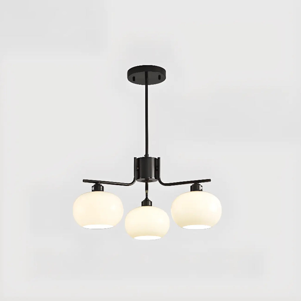 Modern Glass Globe Chandelier Adjustable Hanging Length