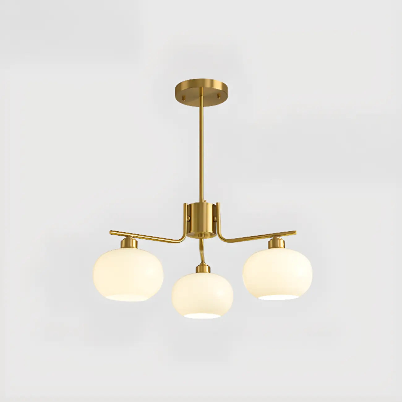 Modern Glass Globe Chandelier Adjustable Hanging Length