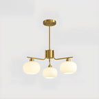 Modern Glass Globe Chandelier Adjustable Hanging Length