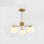 Modern Glass Globe Chandelier Adjustable Hanging Length