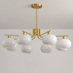 Modern Glass Globe Chandelier Adjustable Hanging Length
