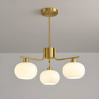 Modern Glass Globe Chandelier Adjustable Hanging Length