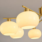 Modern Glass Globe Chandelier Adjustable Hanging Length