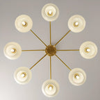 Modern Glass Globe Chandelier Adjustable Hanging Length