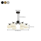 Modern Glass Globe Chandelier Adjustable Hanging Length