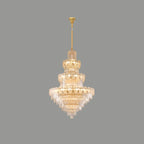 Luxury Crystal Round Chandelier with Elegant Tiered Design