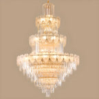 Luxury Crystal Round Chandelier with Elegant Tiered Design