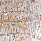 Luxury Crystal Round Chandelier with Elegant Tiered Design