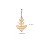 Luxury Crystal Round Chandelier with Elegant Tiered Design