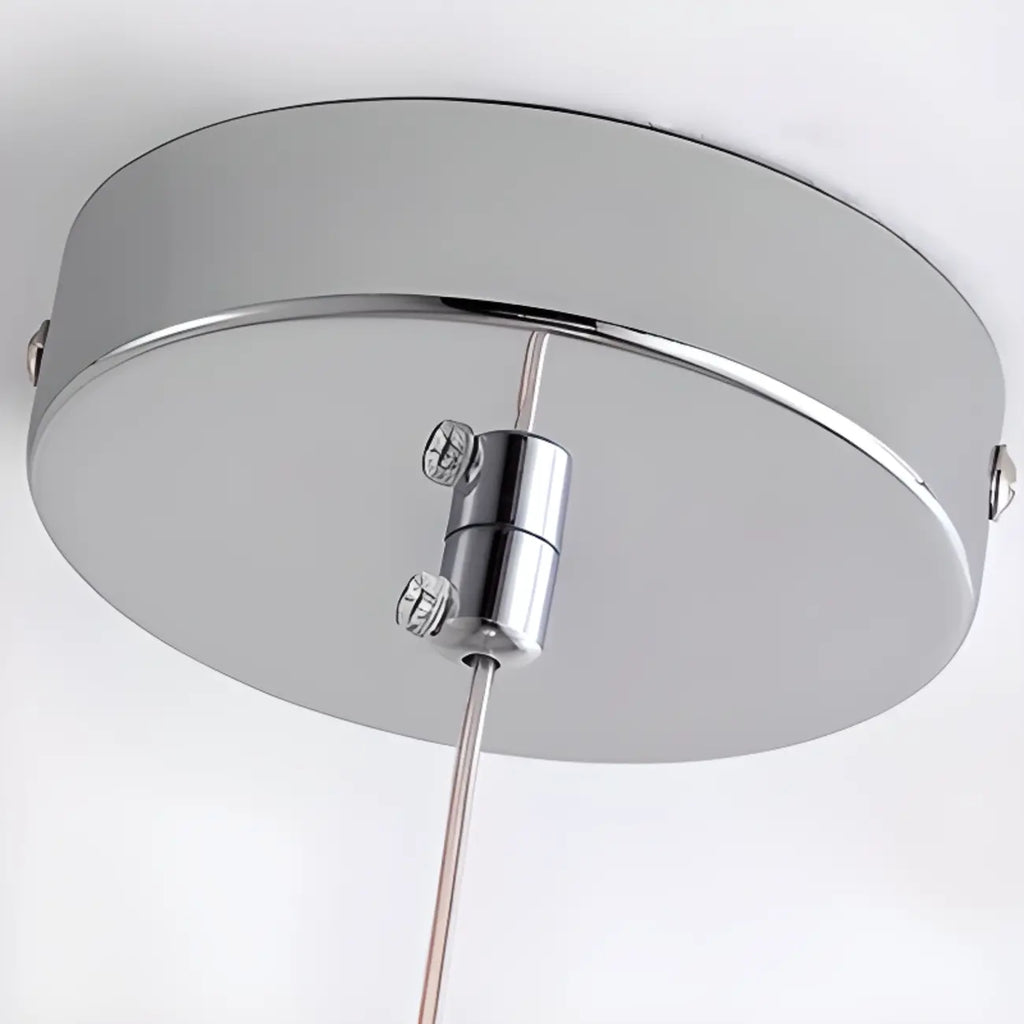 Modern Small White Globe LED Pendant Light for Living Room