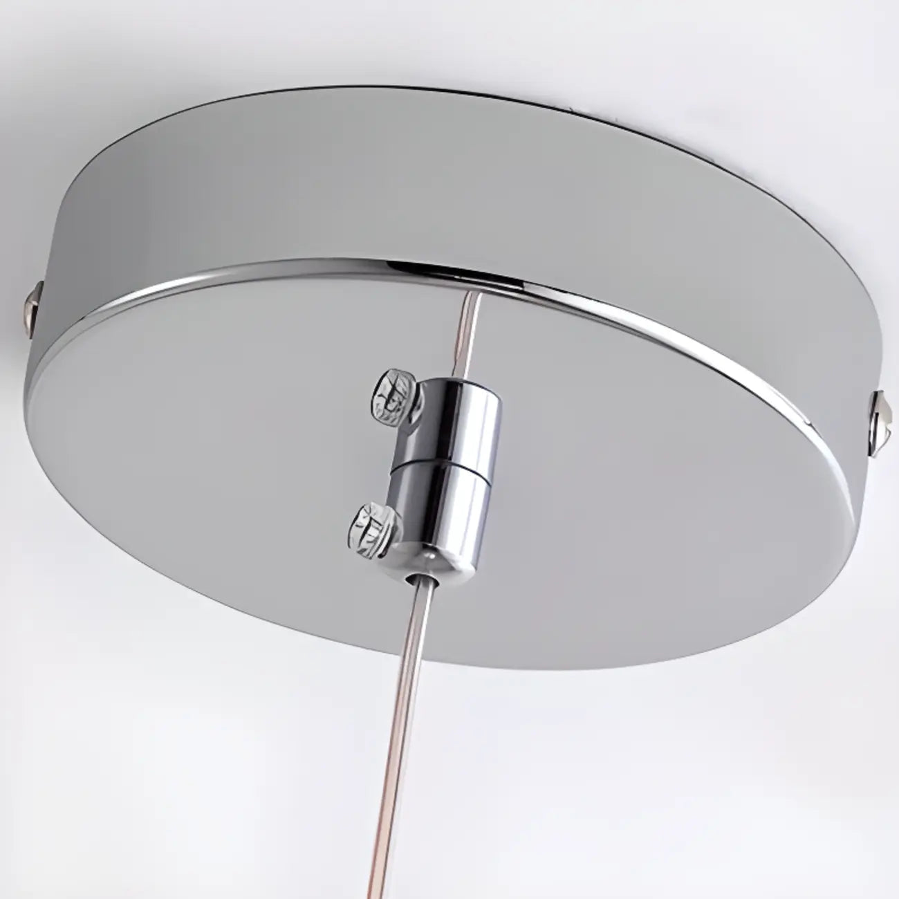Modern Small White Globe LED Pendant Light for Living Room