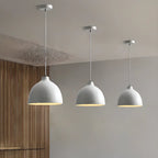 Nordic Metal LED Dome Pendant Lamp for Living Room