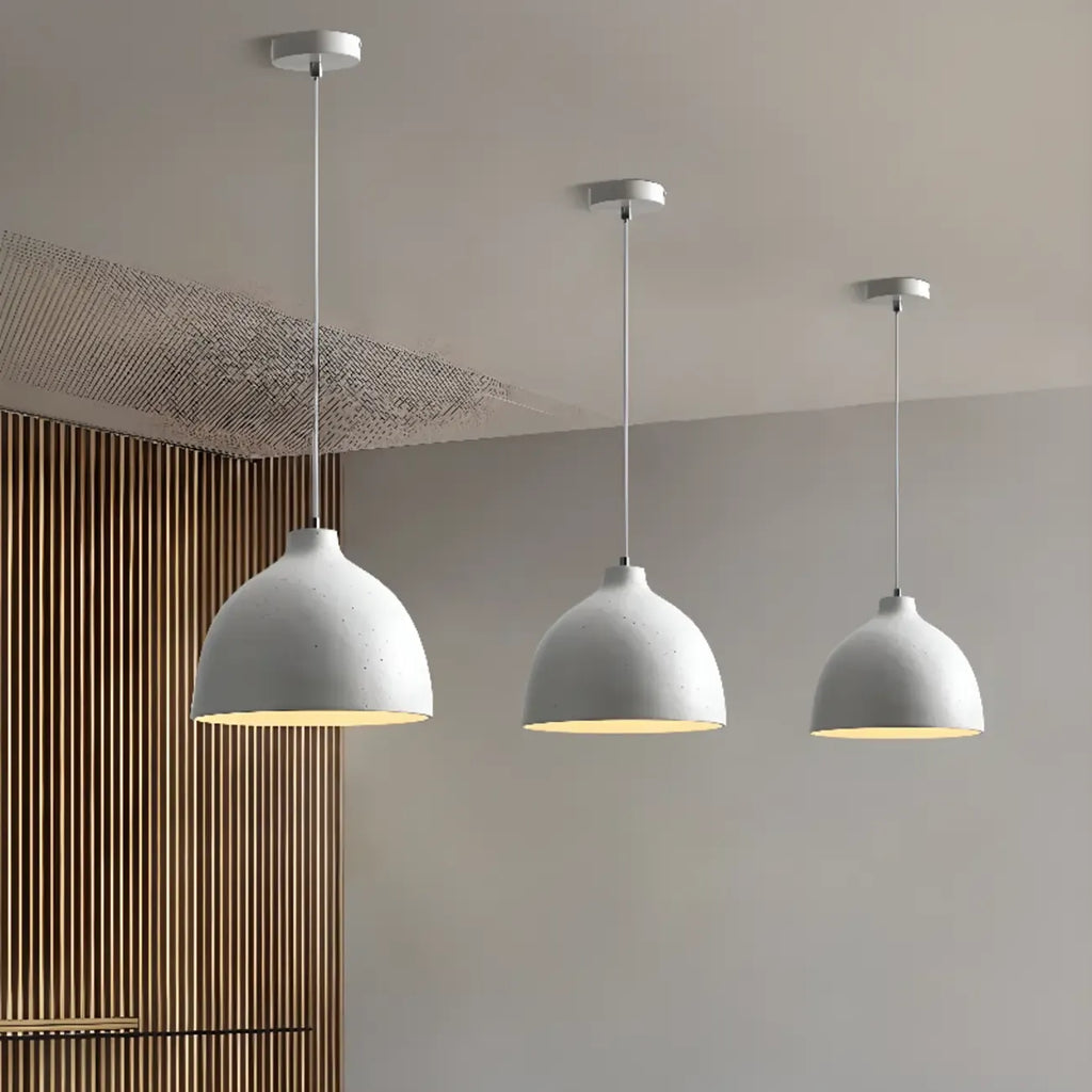 Nordic Metal LED Dome Pendant Lamp for Living Room