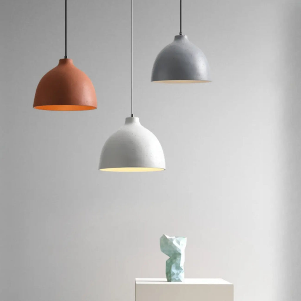 Nordic Metal LED Dome Pendant Lamp for Living Room