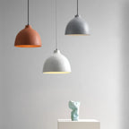 Nordic Metal LED Dome Pendant Lamp for Living Room