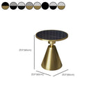 Stylish Sintered Stone Pedestal End Table for Living Room