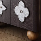 63 Black Modern Rectangle Wooden TV Stand for Living Room