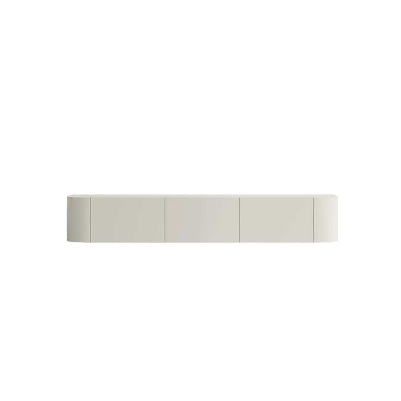 Minimalist Wooden White Floating Cabinet TV Stand