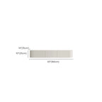 Minimalist Wooden White Floating Cabinet TV Stand