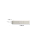 Minimalist Wooden White Floating Cabinet TV Stand
