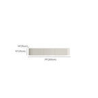 Minimalist Wooden White Floating Cabinet TV Stand