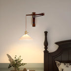 Industrial Swing Arm Wall Sconce for Bedroom and Living Room