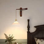 Industrial Swing Arm Wall Sconce for Bedroom and Living Room