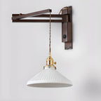 Industrial Swing Arm Wall Sconce for Bedroom and Living Room