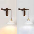 Industrial Swing Arm Wall Sconce for Bedroom and Living Room