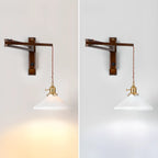 Industrial Swing Arm Wall Sconce for Bedroom and Living Room