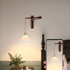Industrial Swing Arm Wall Sconce for Bedroom and Living Room