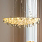 Luxury Crystal 16-Light Island Pendant Light for Kitchen