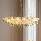 Luxury Crystal 16-Light Island Pendant Light for Kitchen