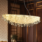 Luxury Crystal 16-Light Island Pendant Light for Kitchen