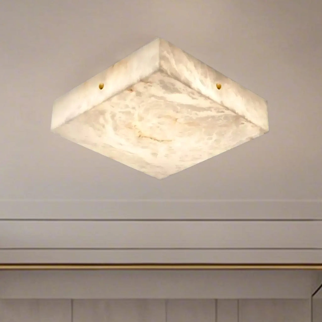 Dimmable Square Flush Mount Ceiling Light for Bedroom Use