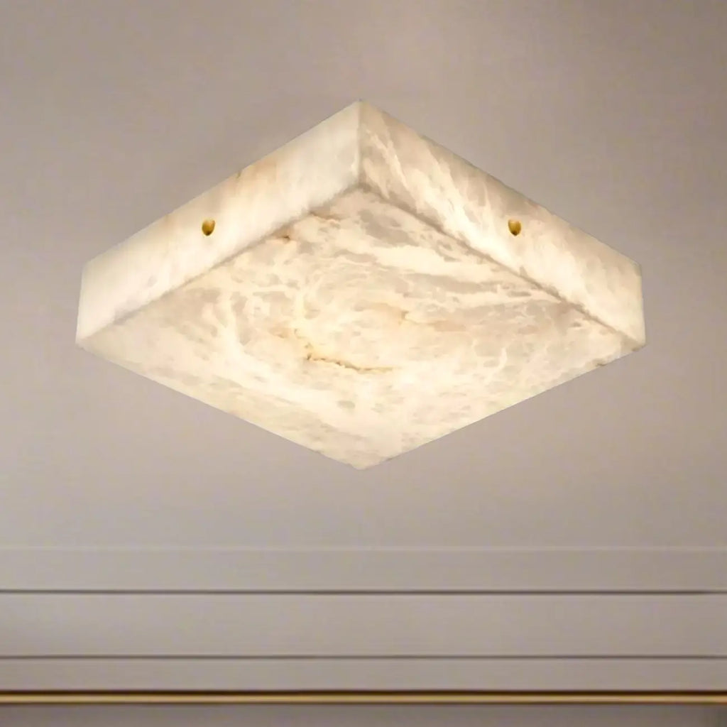 Dimmable Square Flush Mount Ceiling Light for Bedroom Use