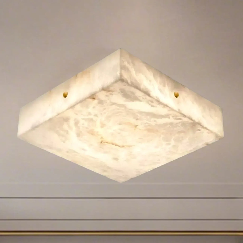 Dimmable Square Flush Mount Ceiling Light for Bedroom Use