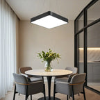 Modern LED Pendant Light with Glass Shade for Dining Room
