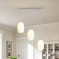 Simple White Vitreous 3 Lights Island Pendant Light for Kitchen