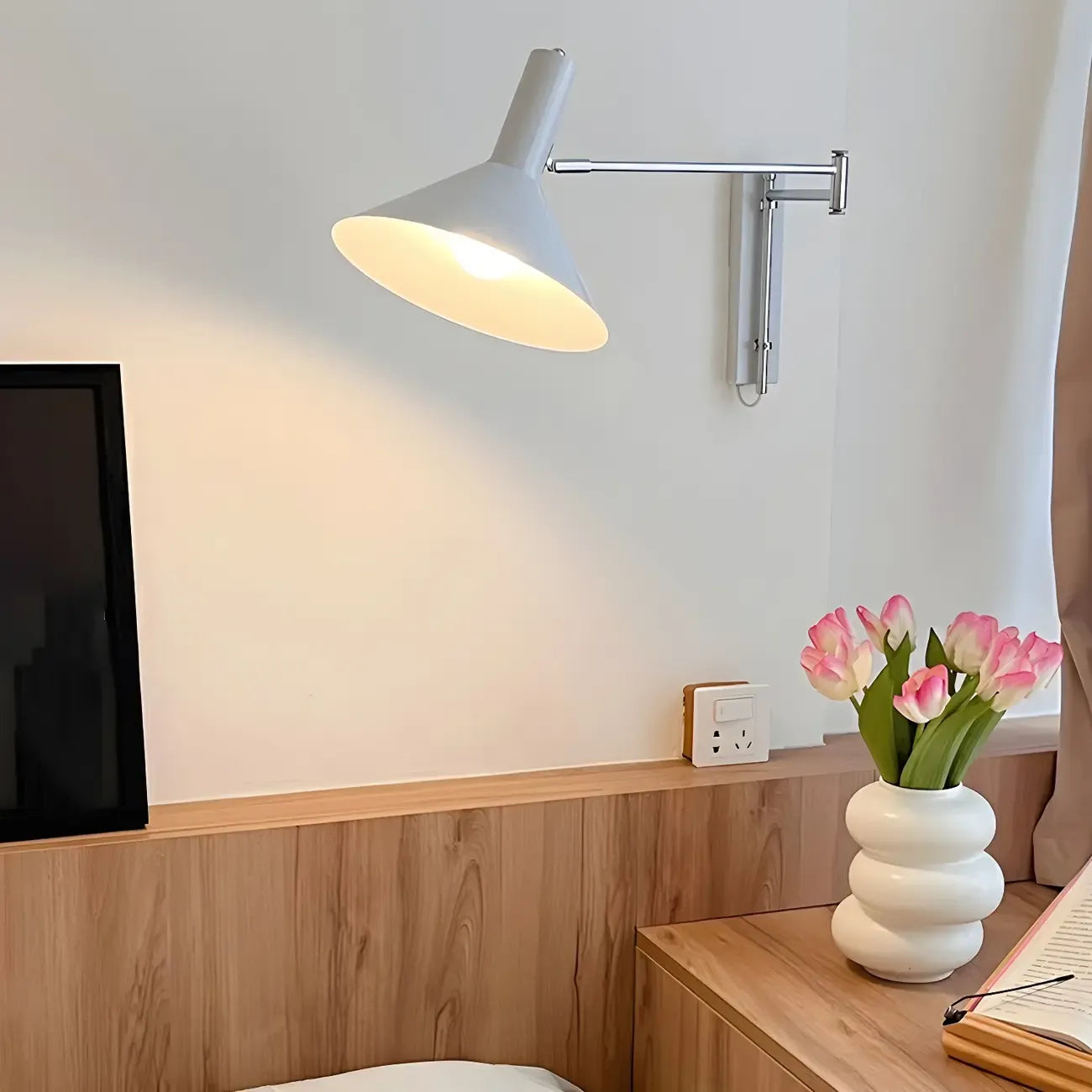 Industrial Metal Stylish Swing Arm Wall Light
