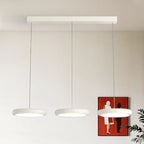 Modern 3 Light Milky Glass LED Pendant Light for Dining Room