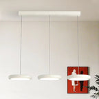 Modern 3 Light Milky Glass LED Pendant Light for Dining Room