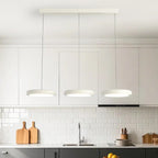 Modern 3 Light Milky Glass LED Pendant Light for Dining Room