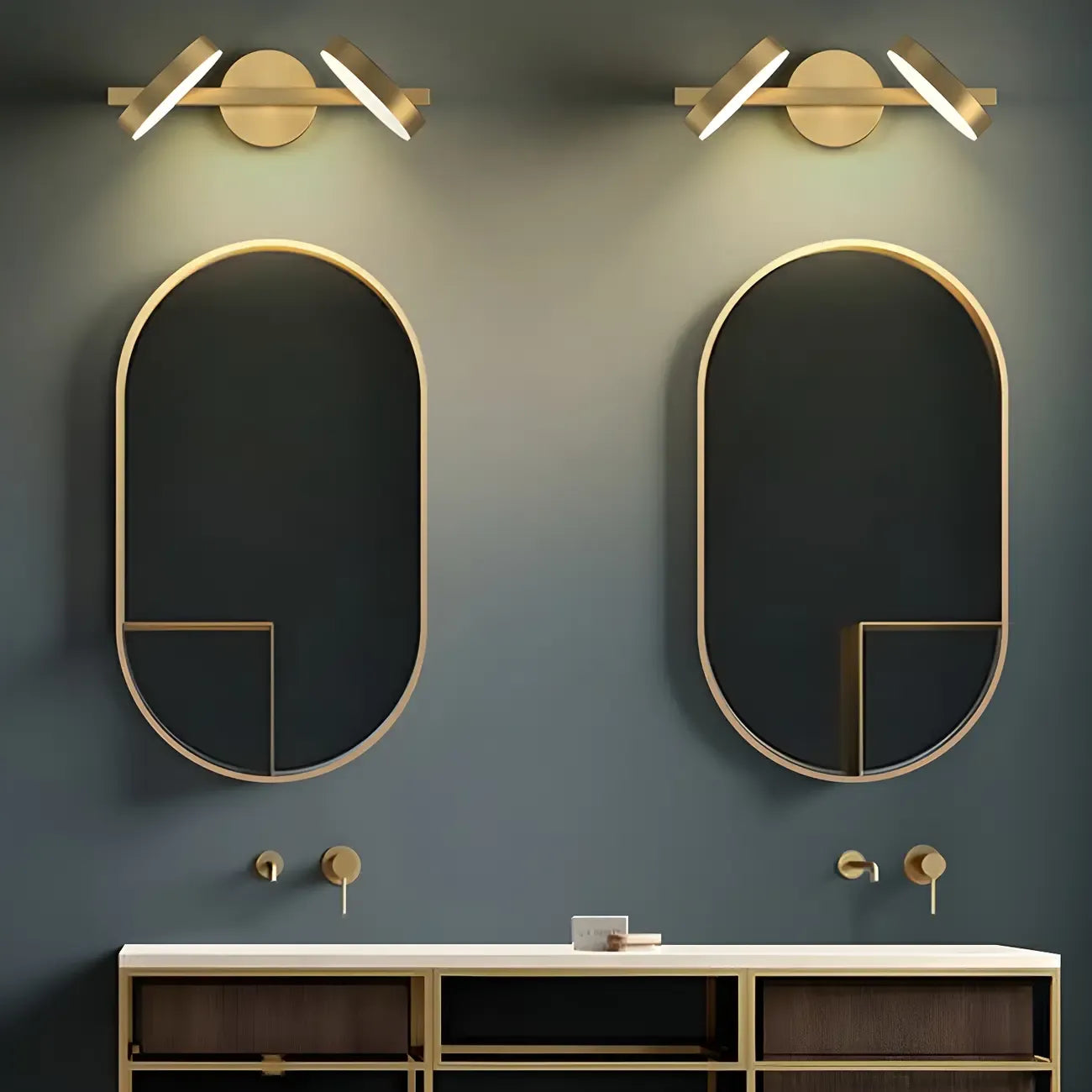 Minimalist Metal Vanity Light with LED for Bathroom Decor