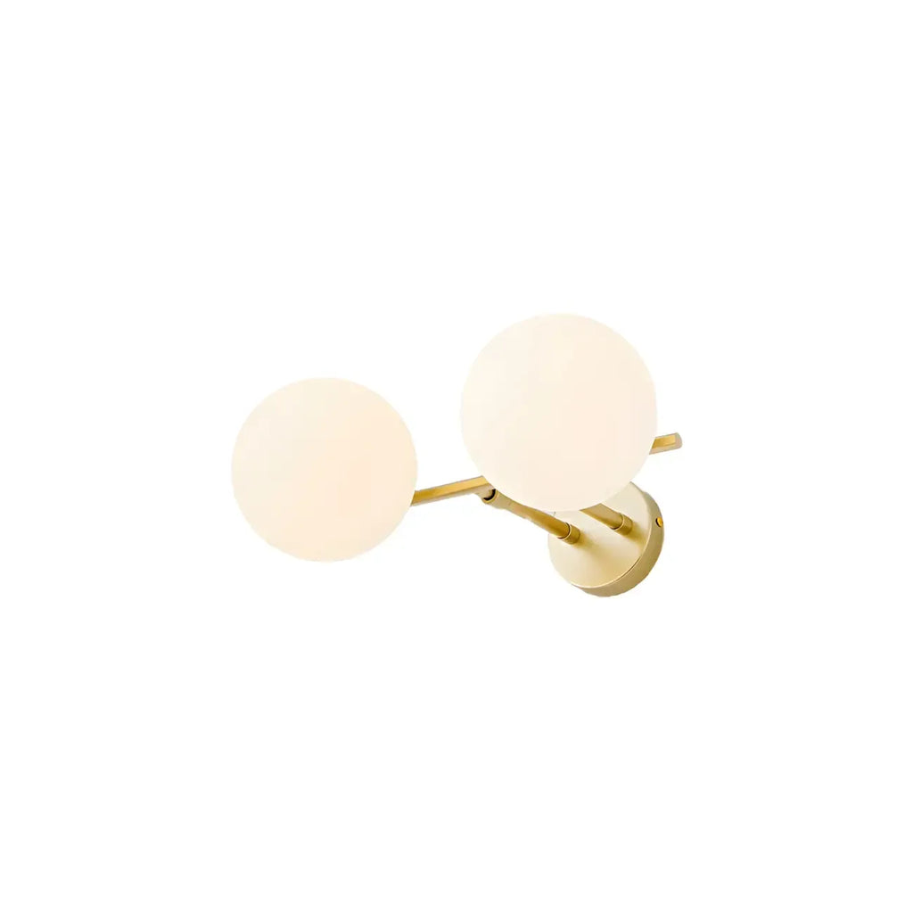 Stretchable Modern White Globe Glass Bathroom Vanity Light