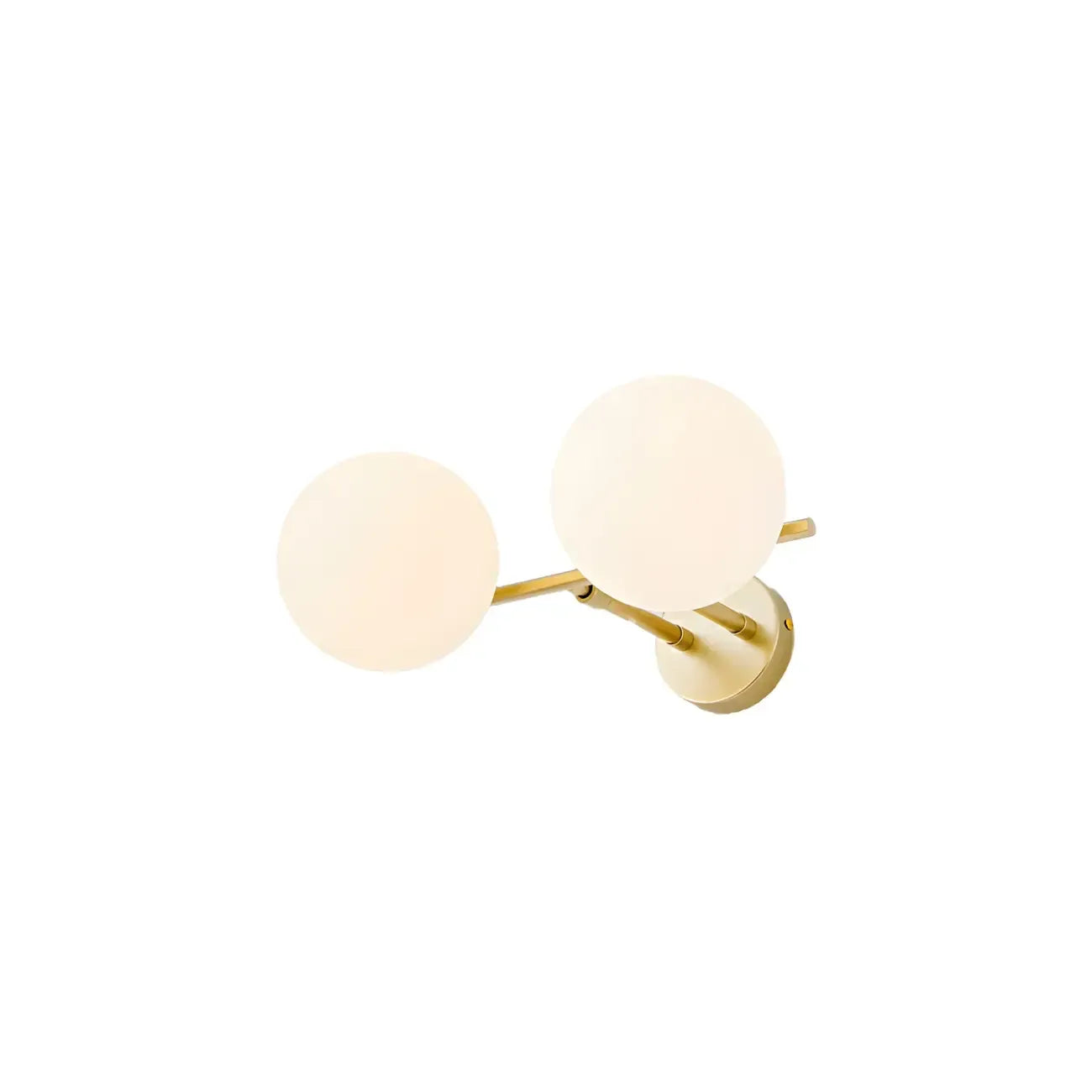 Stretchable Modern White Globe Glass Bathroom Vanity Light