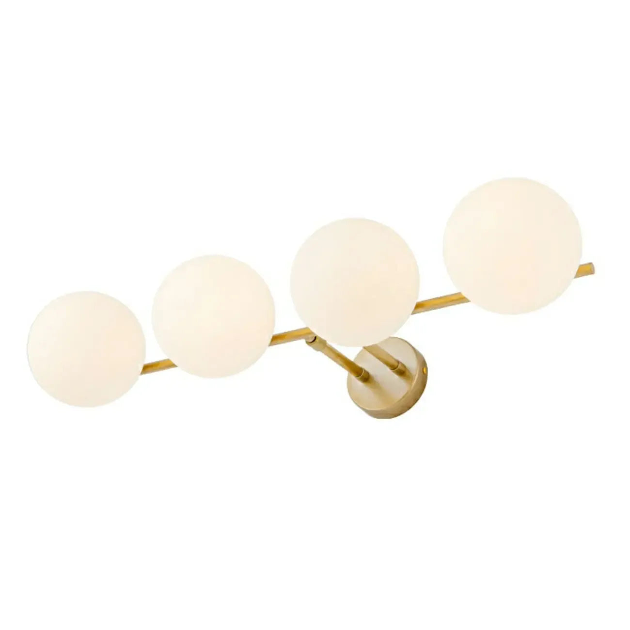 Stretchable Modern White Globe Glass Bathroom Vanity Light