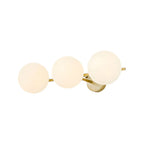 Stretchable Modern White Globe Glass Bathroom Vanity Light