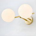 Stretchable Modern White Globe Glass Bathroom Vanity Light
